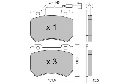 Комплект тормозных колодок AISIN BPFI-1034